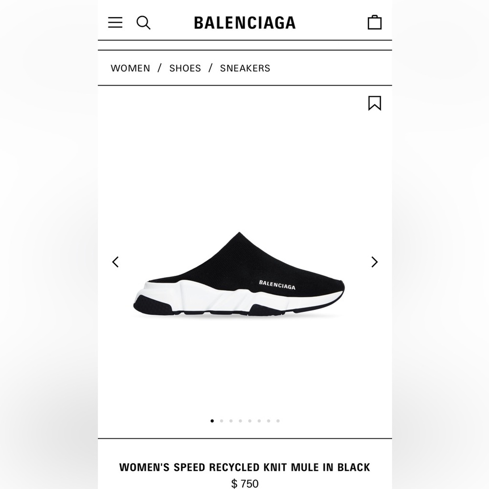 Balenciaga Sneaker Women’s Speed Recycle knit Mule - Picture 6 of 8